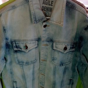 Agile denim size large jacket